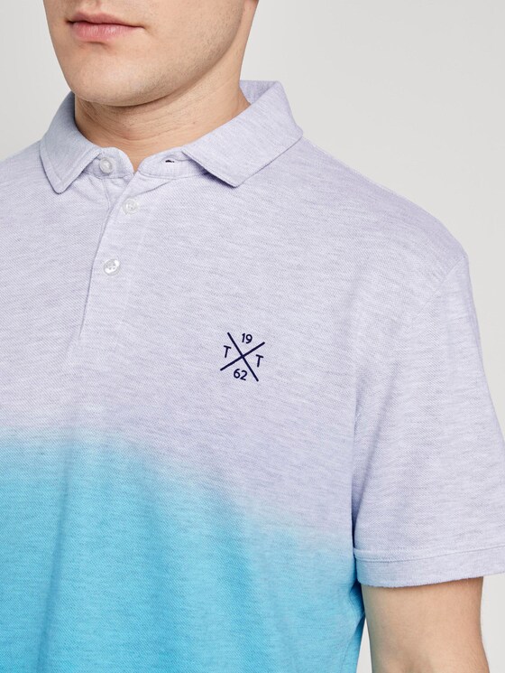 Poloshirt mit Farbverlauf - Männer - clear blue atoll Poloshirt mit Farbverlauf - Männer - clear blue atoll - 9 - TOM TAILOR