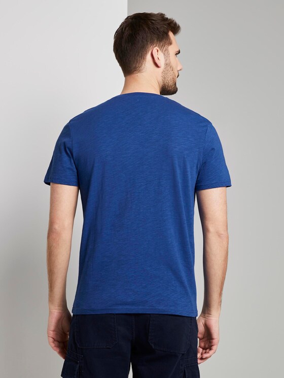 T-Shirt mit Tasche auf der Brust - Männer - Shiny Royal T-Shirt mit Tasche auf der Brust - Männer - Shiny Royal - 2 - TOM TAILOR