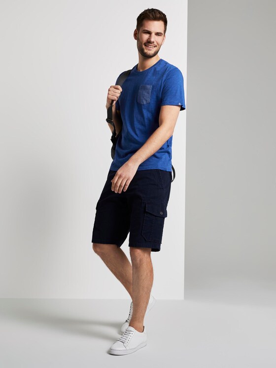T-Shirt mit Tasche auf der Brust - Männer - Shiny Royal T-Shirt mit Tasche auf der Brust - Männer - Shiny Royal - 3 - TOM TAILOR