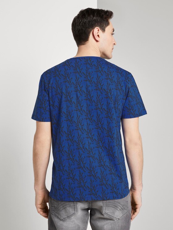 Gemustertes T-Shirt - Männer - blue water coral design Gemustertes T-Shirt - Männer - blue water coral design - 2 - TOM TAILOR