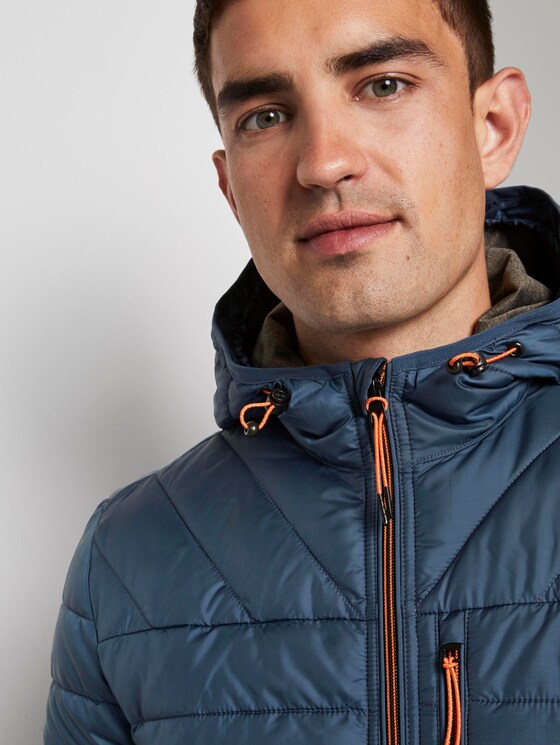 Leichte Steppjacke mit Kapuze - Männer - Dark Denim Blue Leichte Steppjacke mit Kapuze - Männer - Dark Denim Blue - 9 - TOM TAILOR