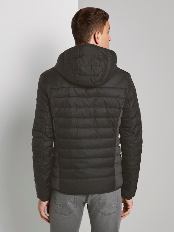 Lightweight quilted jacket with a hood - Men - Black Lightweight quilted jacket with a hood - Men - Black - 2 - TOM TAILOR