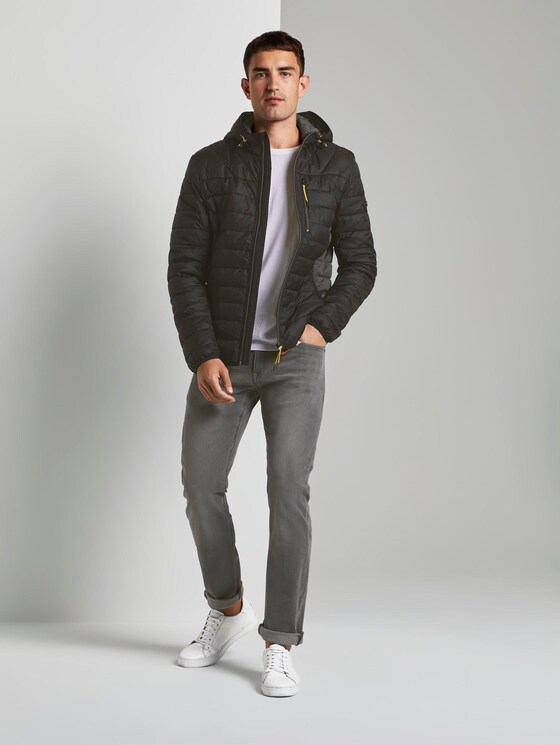 Lightweight quilted jacket with a hood - Men - Black Lightweight quilted jacket with a hood - Men - Black - 3 - TOM TAILOR
