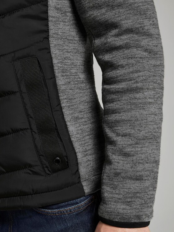 Hybrid-Steppjacke mit abnehmbarer Kapuze - Männer - Black Hybrid-Steppjacke mit abnehmbarer Kapuze - Männer - Black - 10 - TOM TAILOR