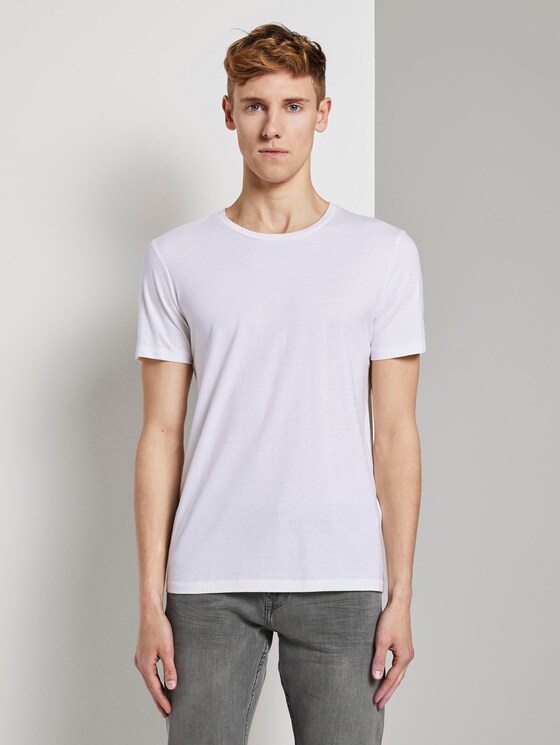 T-Shirts im Dreierpack - Männer - Light Stone Grey Melange T-Shirts im Dreierpack - Männer - Light Stone Grey Melange - 1 - TOM TAILOR Denim