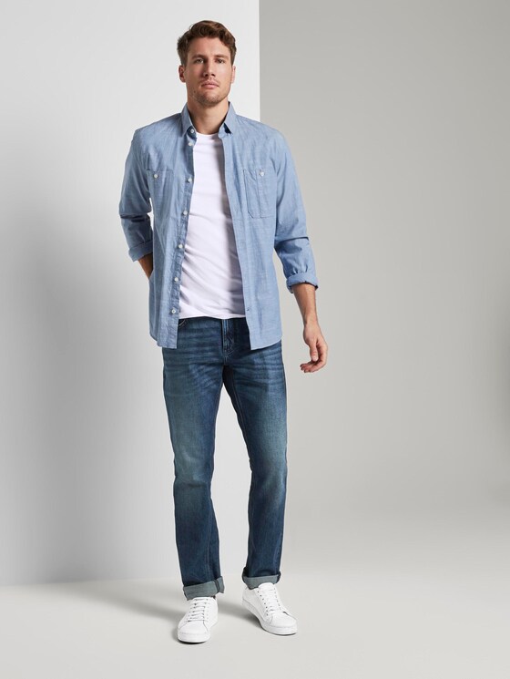 Basic T-shirt in a twin pack - Men - Real Navy Blue Basic T-shirt in a twin pack - Men - Real Navy Blue - 3 - TOM TAILOR