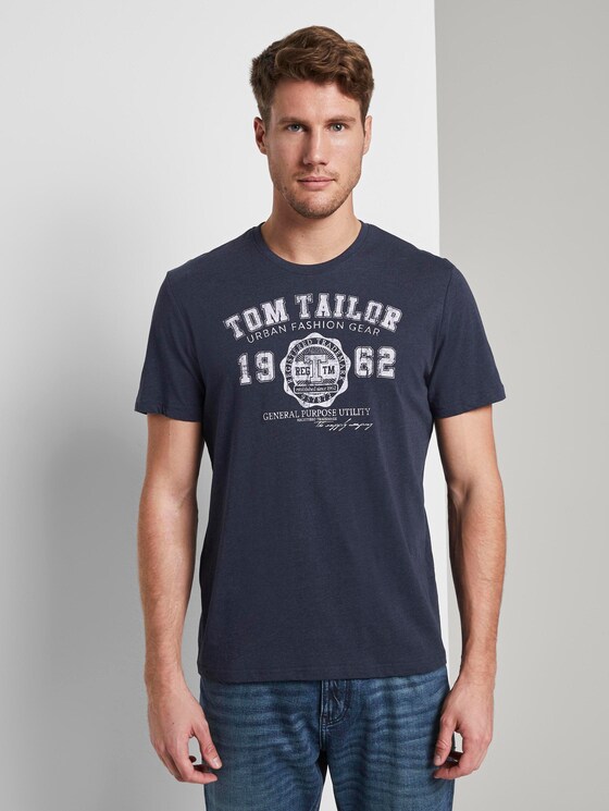 Basic T-shirt in a twin pack - Men - Real Navy Blue Basic T-shirt in a twin pack - Men - Real Navy Blue - 55 - TOM TAILOR