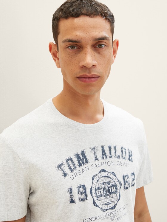 Basic T-Shirt im Dreierpack - Männer - Middle Grey Melange Basic T-Shirt im Dreierpack - Männer - Middle Grey Melange - 9 - TOM TAILOR