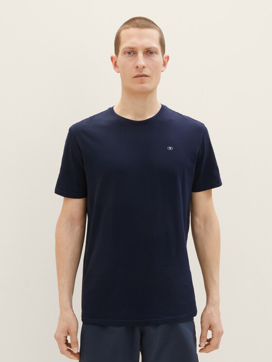 Basic T-Shirt im Dreierpack - Männer - Black Basic T-Shirt im Dreierpack - Männer - Black - 1 - TOM TAILOR