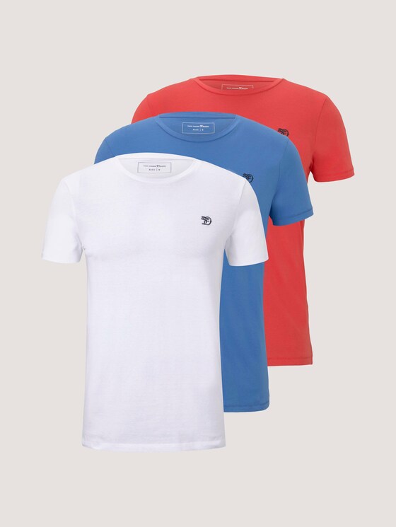 Dreierpack T-Shirts - Männer - White Dreierpack T-Shirts - Männer - White - 7 - TOM TAILOR Denim