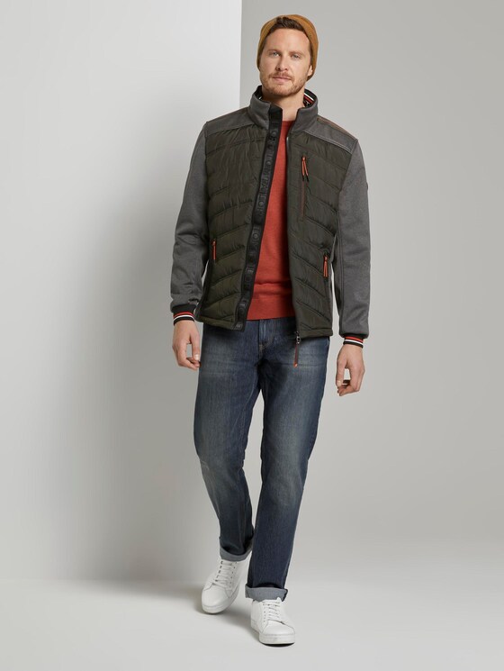 Hybridjacke mit abnehmbarer Kapuze - Männer - Shadow Olive Hybridjacke mit abnehmbarer Kapuze - Männer - Shadow Olive - 3 - TOM TAILOR