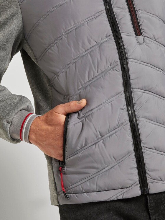 Hybridjacke mit abnehmbarer Kapuze - Männer - Medium Silver Grey Hybridjacke mit abnehmbarer Kapuze - Männer - Medium Silver Grey - 10 - TOM TAILOR