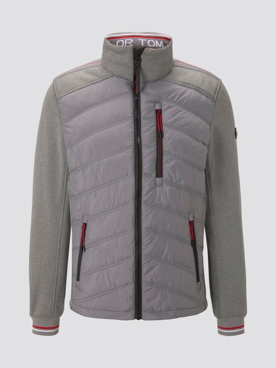 Hybridjacke mit abnehmbarer Kapuze - Männer - Medium Silver Grey Hybridjacke mit abnehmbarer Kapuze - Männer - Medium Silver Grey - 7 - TOM TAILOR