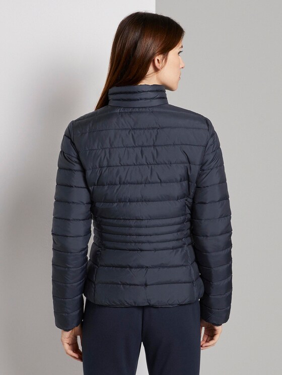 Lightweight quilted jacket with a stand-up collar - Women - Sky Captain Blue Lightweight quilted jacket with a stand-up collar - Women - Sky Captain Blue - 2 - TOM TAILOR