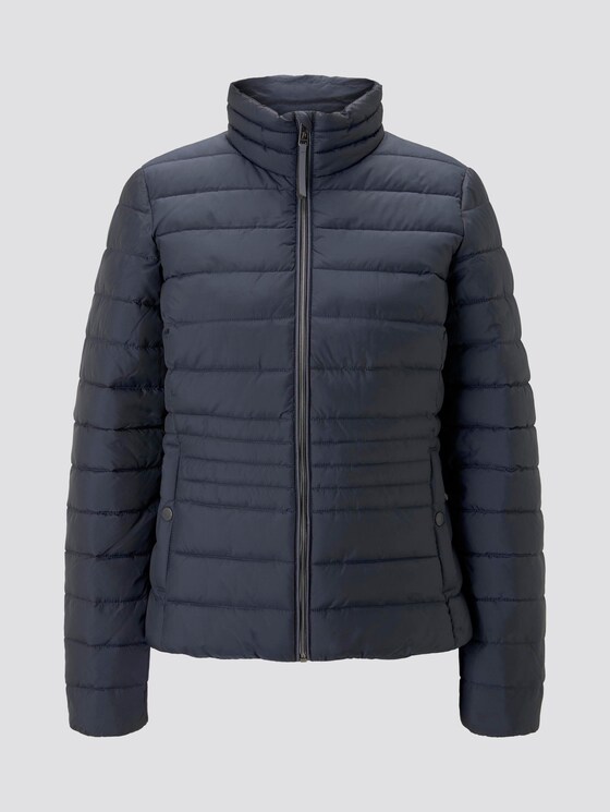 Lightweight quilted jacket with a stand-up collar - Women - Sky Captain Blue Lightweight quilted jacket with a stand-up collar - Women - Sky Captain Blue - 7 - TOM TAILOR