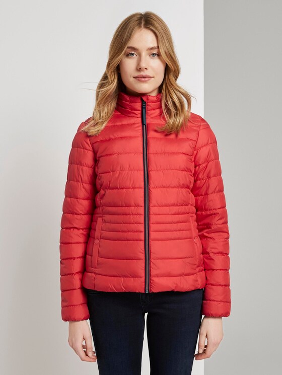 Leichte Steppjacke mit Stehkragen - Frauen - Strong Red Leichte Steppjacke mit Stehkragen - Frauen - Strong Red - 1 - TOM TAILOR