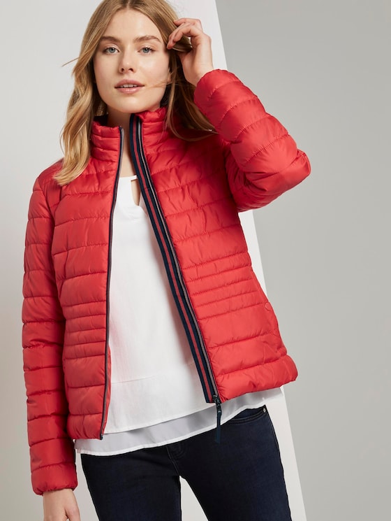Leichte Steppjacke mit Stehkragen - Frauen - Strong Red Leichte Steppjacke mit Stehkragen - Frauen - Strong Red - 5 - TOM TAILOR