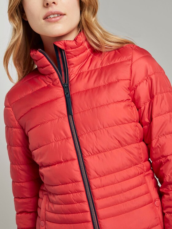 Leichte Steppjacke mit Stehkragen - Frauen - Strong Red Leichte Steppjacke mit Stehkragen - Frauen - Strong Red - 9 - TOM TAILOR