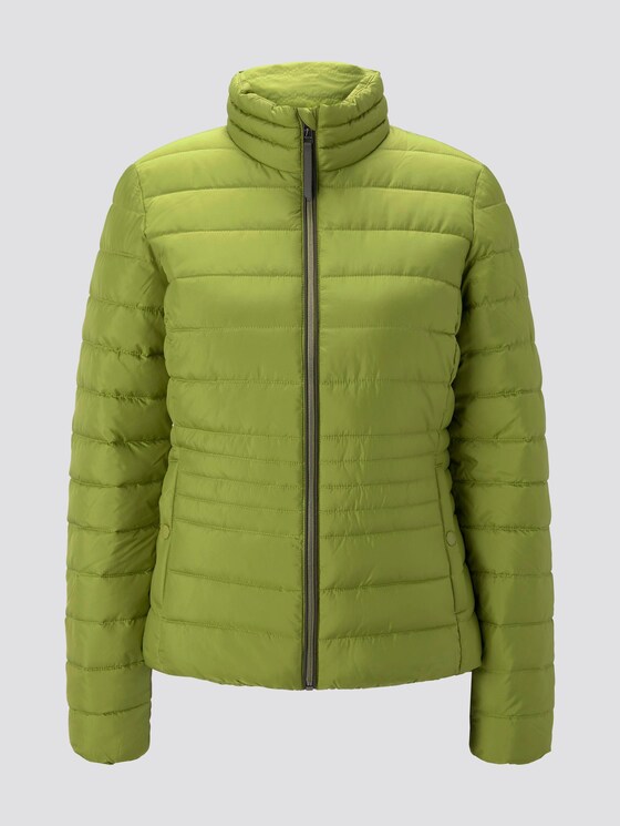 Lightweight quilted jacket with a stand-up collar - Women - wood green Lightweight quilted jacket with a stand-up collar - Women - wood green - 7 - TOM TAILOR