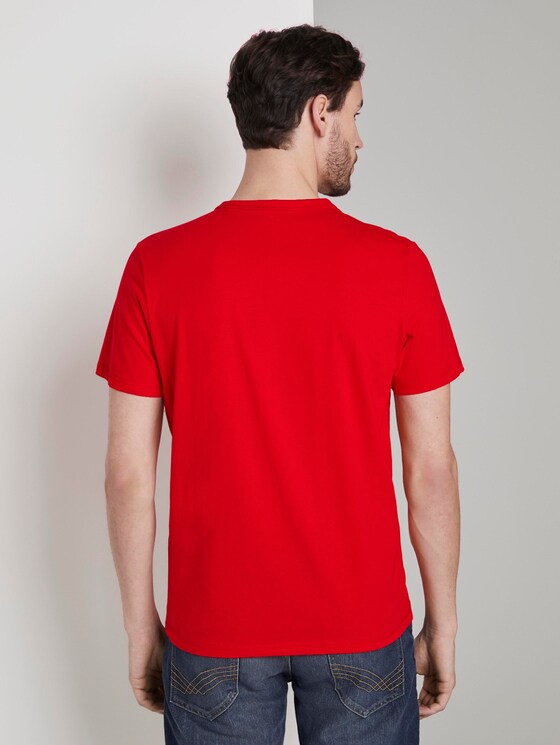 T-Shirt mit Fußball-EM-Print - Männer - brilliant red T-Shirt mit Fußball-EM-Print - Männer - brilliant red - 2 - TOM TAILOR