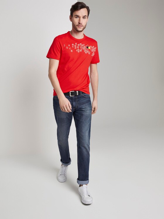 T-Shirt mit Fußball-EM-Print - Männer - brilliant red T-Shirt mit Fußball-EM-Print - Männer - brilliant red - 3 - TOM TAILOR