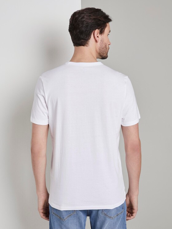 T-Shirt mit Fußball-EM-Print - Männer - White T-Shirt mit Fußball-EM-Print - Männer - White - 2 - TOM TAILOR
