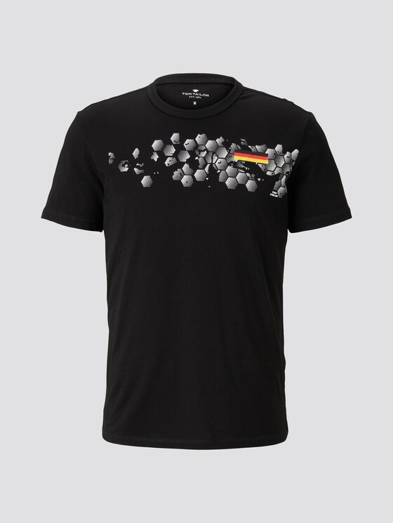 T-Shirt mit Fußball-EM-Print - Männer - Black T-Shirt mit Fußball-EM-Print - Männer - Black - 7 - TOM TAILOR