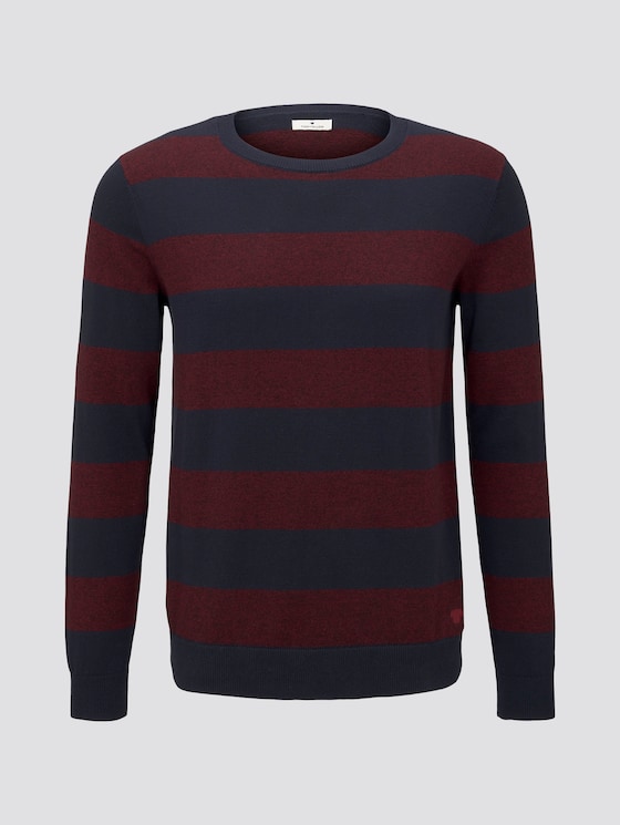 gestreepte trui - Mannen - purple block stripe gestreepte trui - Mannen - purple block stripe - 7 - TOM TAILOR