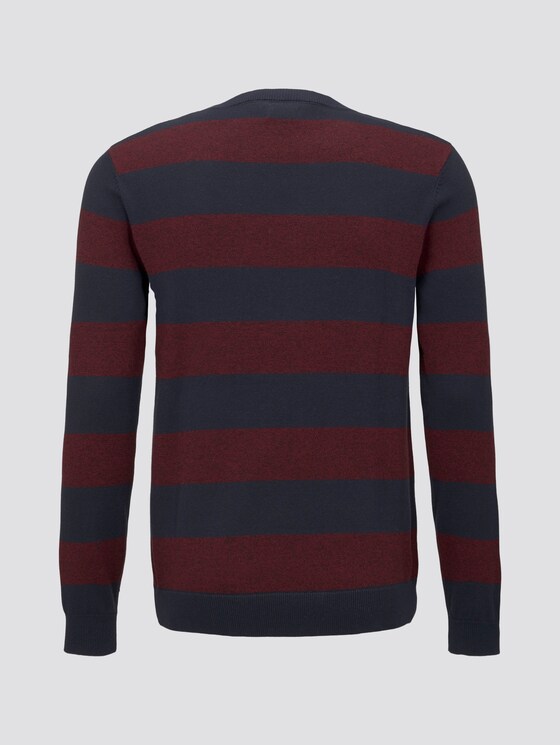 gestreepte trui - Mannen - purple block stripe gestreepte trui - Mannen - purple block stripe - 8 - TOM TAILOR