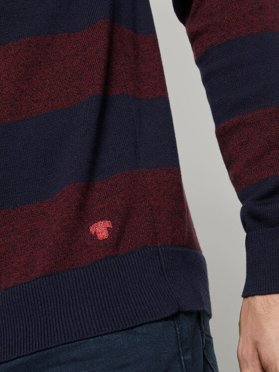 gestreepte trui - Mannen - purple block stripe gestreepte trui - Mannen - purple block stripe - 9 - TOM TAILOR