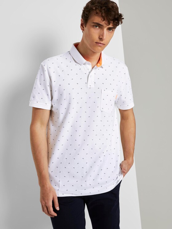 Gemustertes T-Shirt - Männer - white small wave print Gemustertes T-Shirt - Männer - white small wave print - 5 - TOM TAILOR Denim