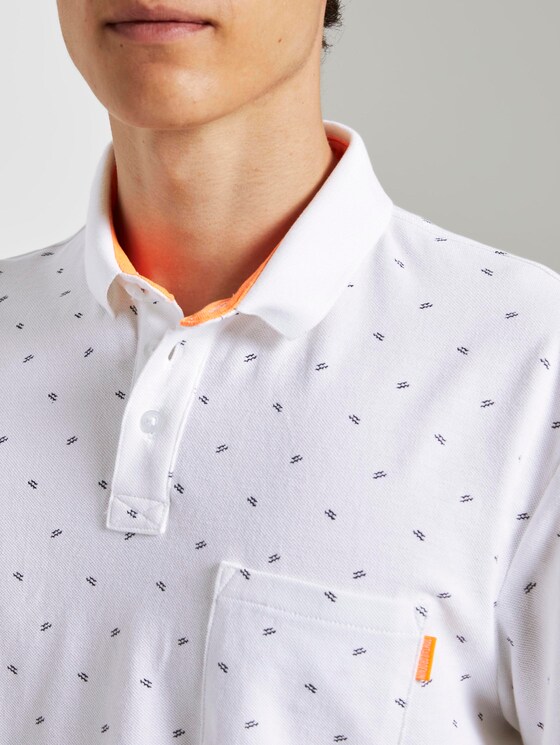 Gemustertes T-Shirt - Männer - white small wave print Gemustertes T-Shirt - Männer - white small wave print - 9 - TOM TAILOR Denim