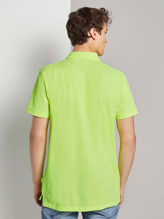 Mottled polo shirt - Men - neon green melange Mottled polo shirt - Men - neon green melange - 2 - TOM TAILOR Denim