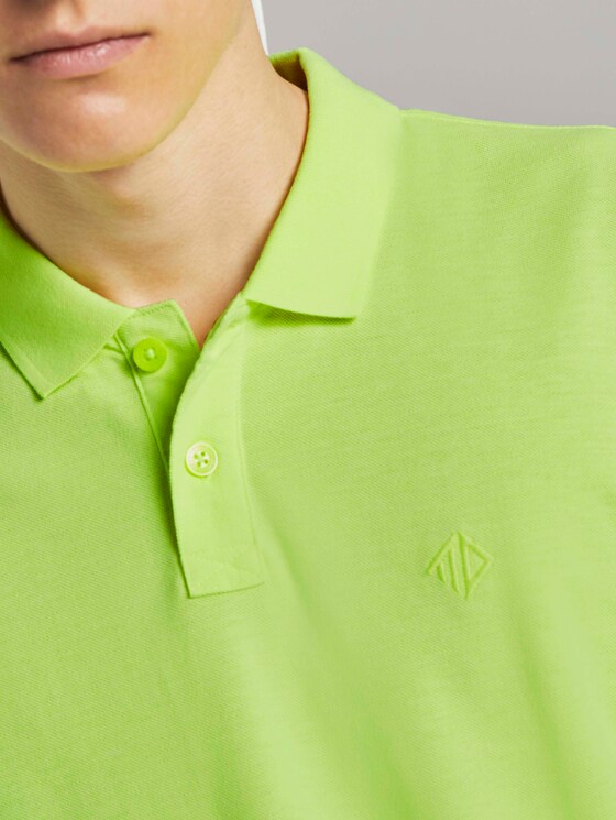 Mottled polo shirt - Men - neon green melange Mottled polo shirt - Men - neon green melange - 9 - TOM TAILOR Denim