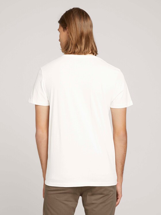 T-Shirt mit Print - Männer - off white T-Shirt mit Print - Männer - off white - 2 - TOM TAILOR Denim