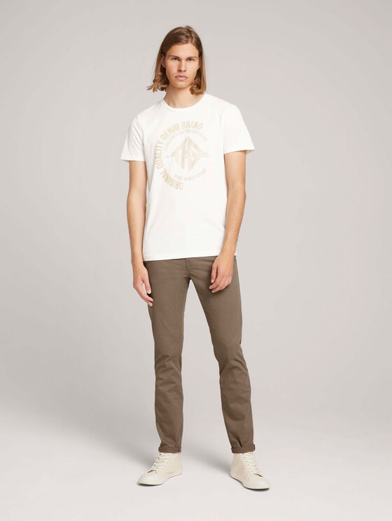 T-Shirt mit Print - Männer - off white T-Shirt mit Print - Männer - off white - 3 - TOM TAILOR Denim