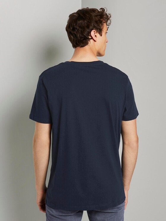 T-Shirt mit Print - Männer - Sky Captain Blue T-Shirt mit Print - Männer - Sky Captain Blue - 2 - TOM TAILOR Denim
