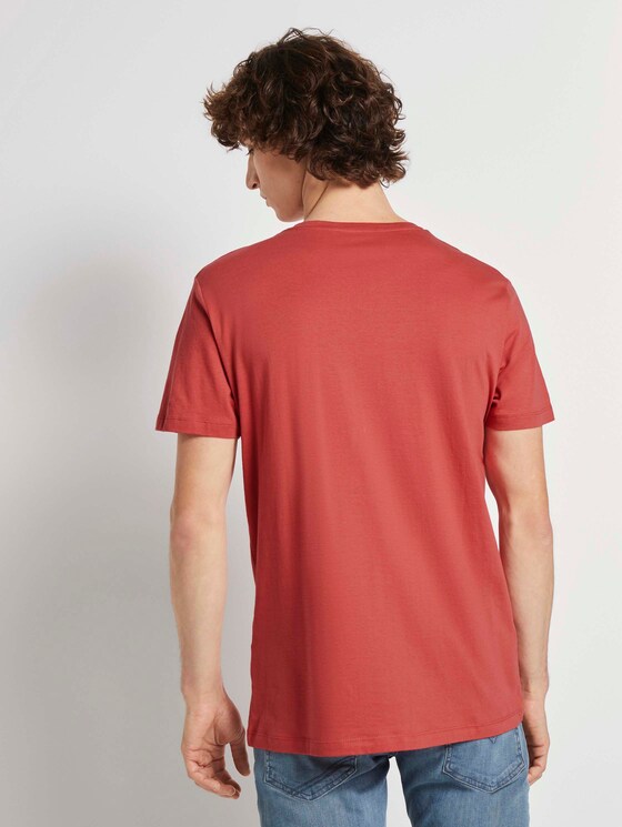 T-Shirt mit Print - Männer - Normal Red T-Shirt mit Print - Männer - Normal Red - 2 - TOM TAILOR Denim