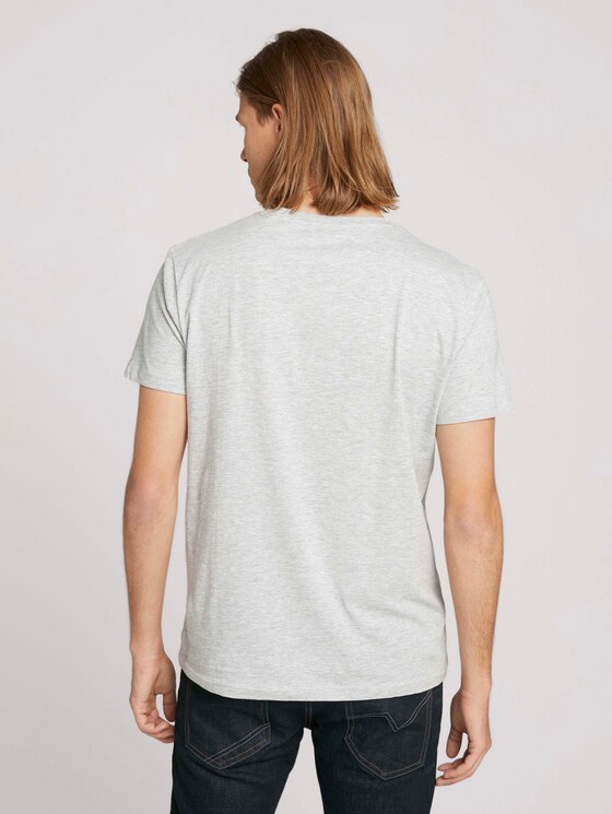 T-Shirt mit Print - Männer - Mediterranean Grey Melange T-Shirt mit Print - Männer - Mediterranean Grey Melange - 2 - TOM TAILOR Denim