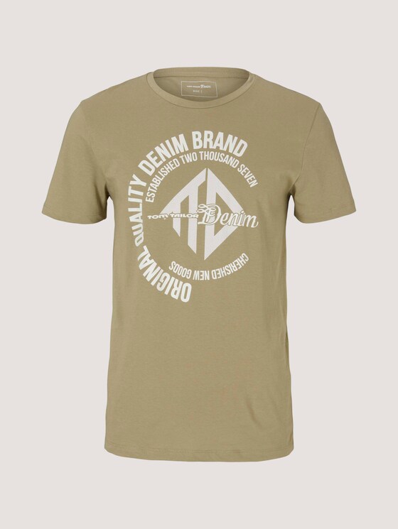 T-shirt met print - Mannen - Silver Olive T-shirt met print - Mannen - Silver Olive - 7 - TOM TAILOR Denim
