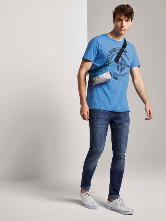 T-Shirt mit Print - Männer - water sport blue T-Shirt mit Print - Männer - water sport blue - 3 - TOM TAILOR Denim