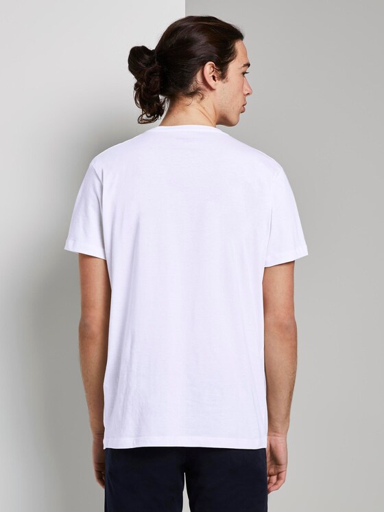 T-Shirt mit Print - Männer - White T-Shirt mit Print - Männer - White - 2 - TOM TAILOR Denim