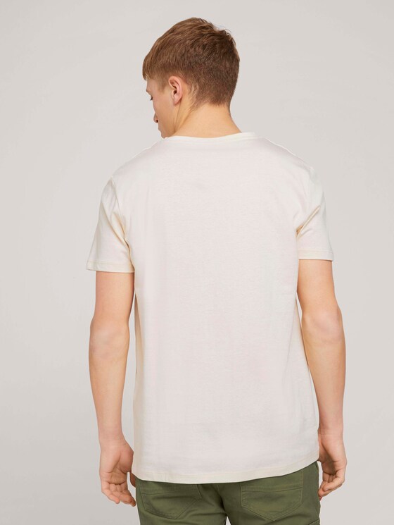 T-Shirt mit Print - Männer - light almond T-Shirt mit Print - Männer - light almond - 2 - TOM TAILOR Denim