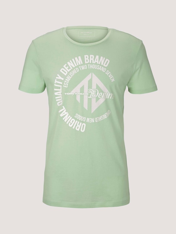 T-Shirt mit Print - Männer - smooth green T-Shirt mit Print - Männer - smooth green - 7 - TOM TAILOR Denim