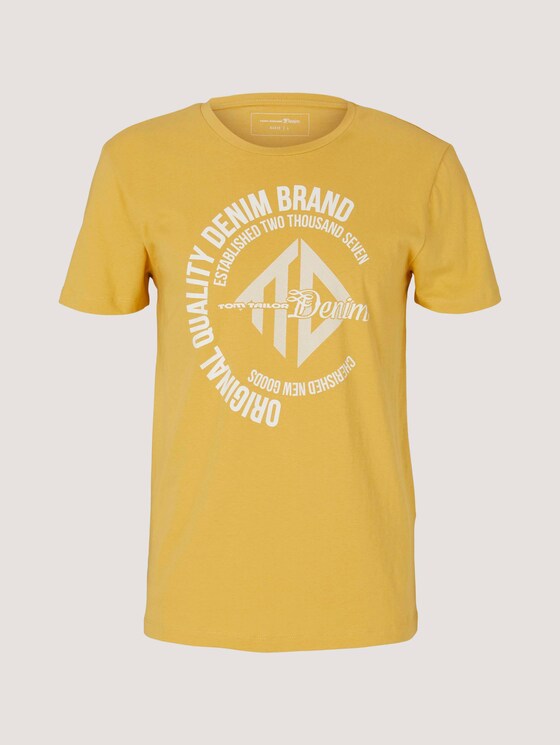 T-Shirt mit Print - Männer - golden ochre T-Shirt mit Print - Männer - golden ochre - 7 - TOM TAILOR Denim