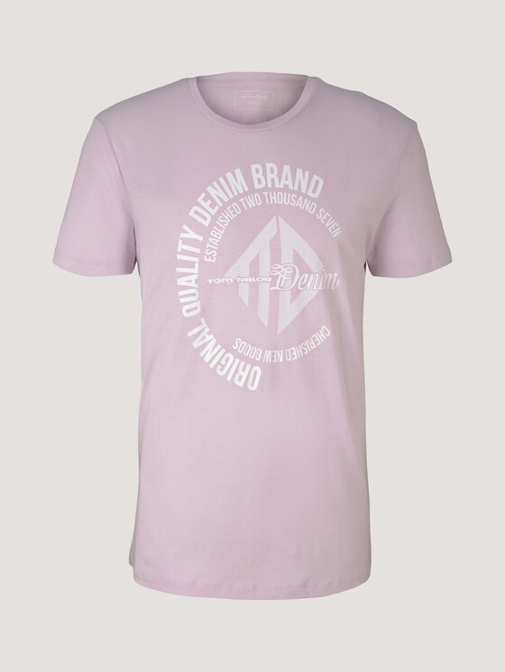 T-Shirt mit Print - Männer - blurry lavender T-Shirt mit Print - Männer - blurry lavender - 7 - TOM TAILOR Denim