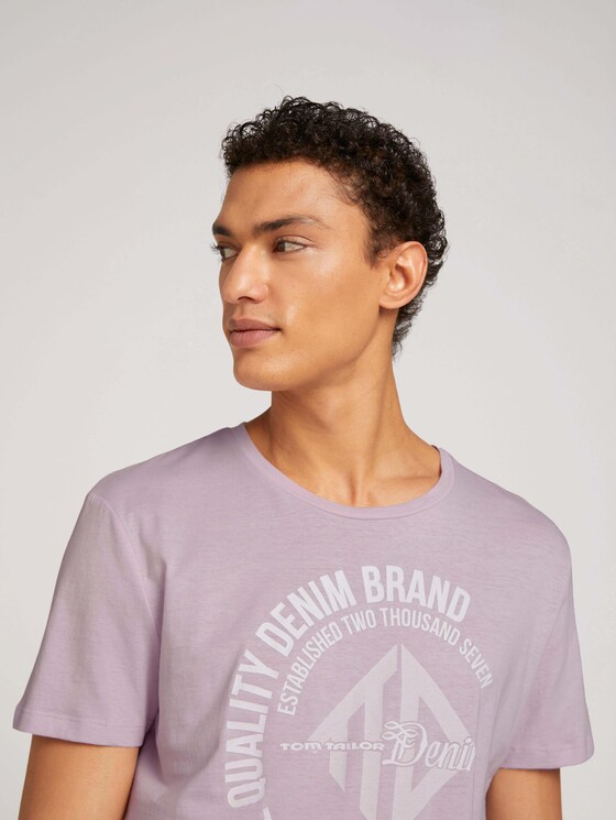 T-Shirt mit Print - Männer - blurry lavender T-Shirt mit Print - Männer - blurry lavender - 9 - TOM TAILOR Denim