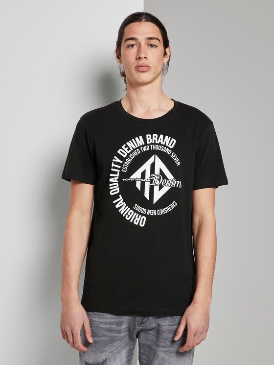 T-Shirt mit Print - Männer - Black T-Shirt mit Print - Männer - Black - 1 - TOM TAILOR Denim