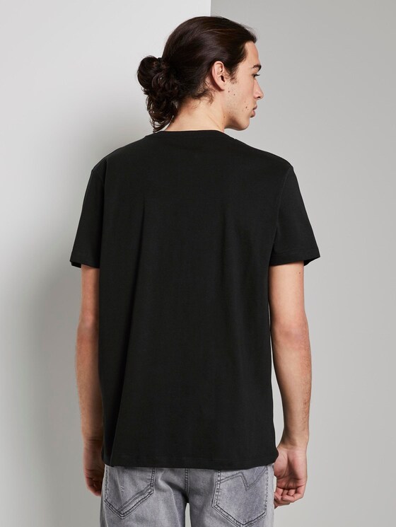 T-Shirt mit Print - Männer - Black T-Shirt mit Print - Männer - Black - 2 - TOM TAILOR Denim