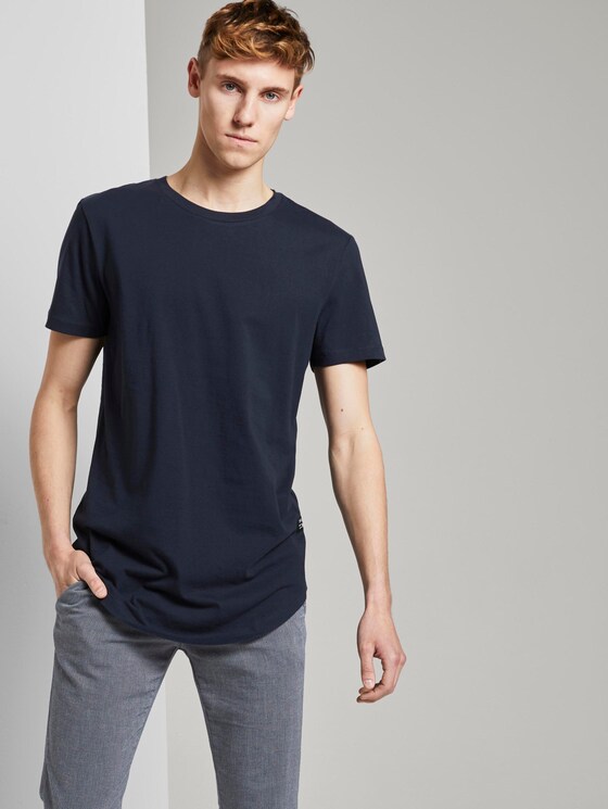 Basic T-Shirt aus Organic Cotton - Männer - Sky Captain Blue Basic T-Shirt aus Organic Cotton - Männer - Sky Captain Blue - 5 - TOM TAILOR Denim
